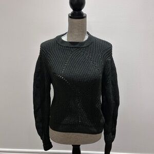 Wilfred Deep Green 100% Merino Wool Sweater